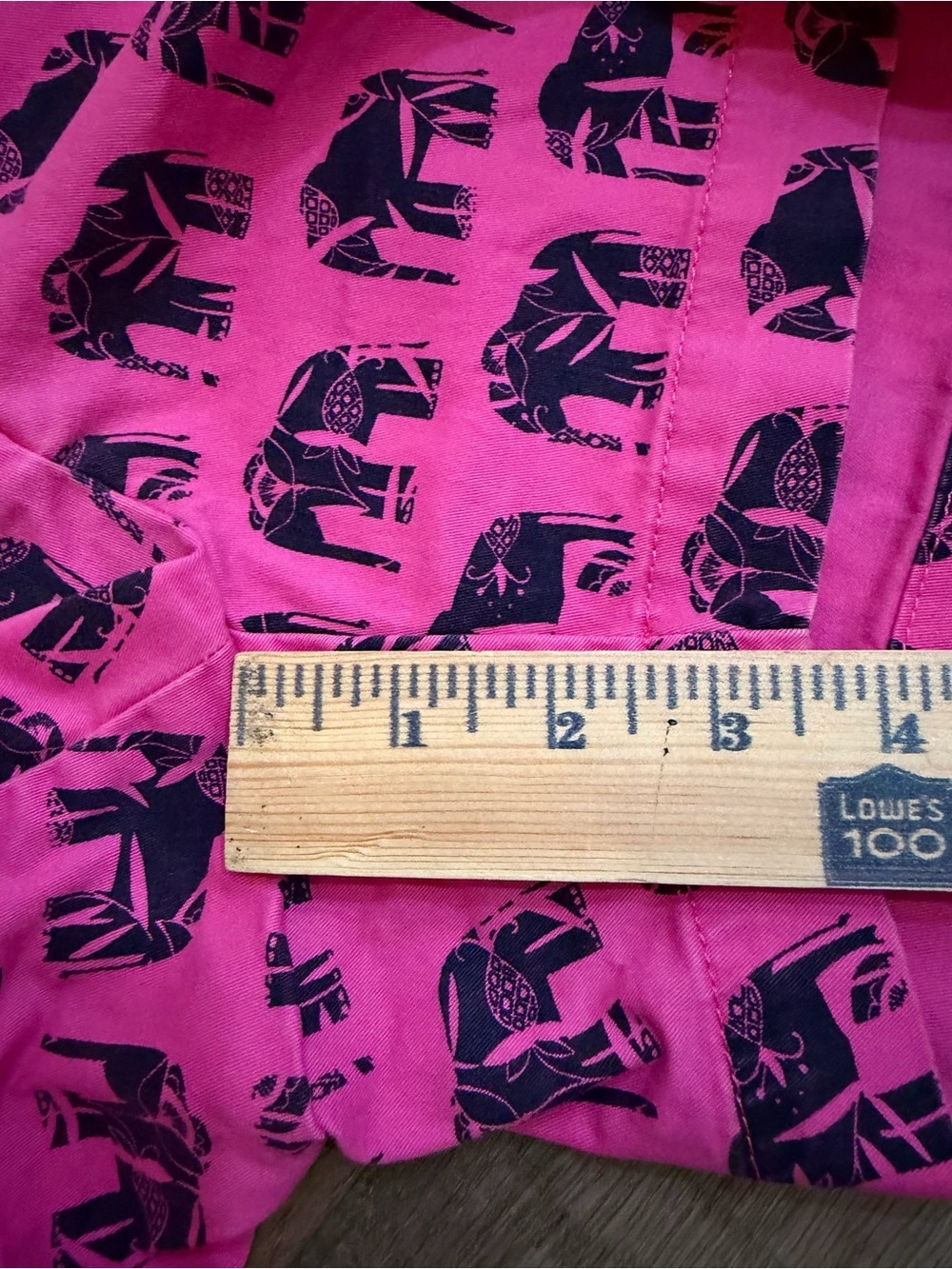 crown & ivy Pink Shorts Navy Elephants π Size 2P - Picture 11 of 12